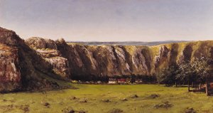 Rocky Landscape near Flagey by Gustave Courbet